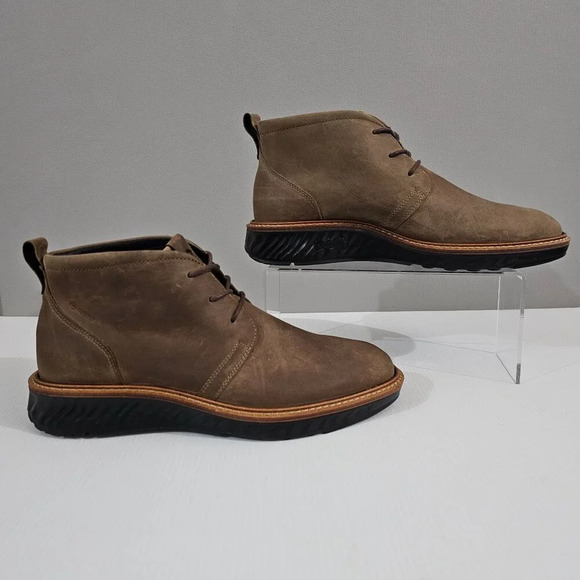 Ecco St.1 Hybrid Chukka Boot Mens EU 39 Brown Leather Waterproof Comfort NEW main image 7